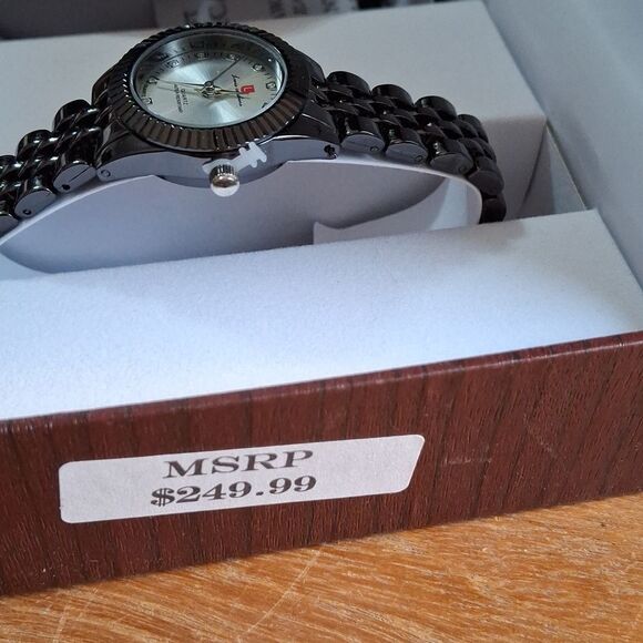 Luis Cardini NWT watches his & hers, water resistant, stainless steel (W042) main image 4